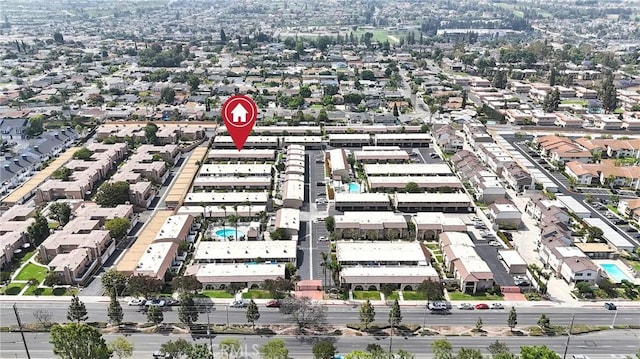 744 W Lambert Rd Unit 51, La Habra, CA 90631 - aerial view of property and surrounding area