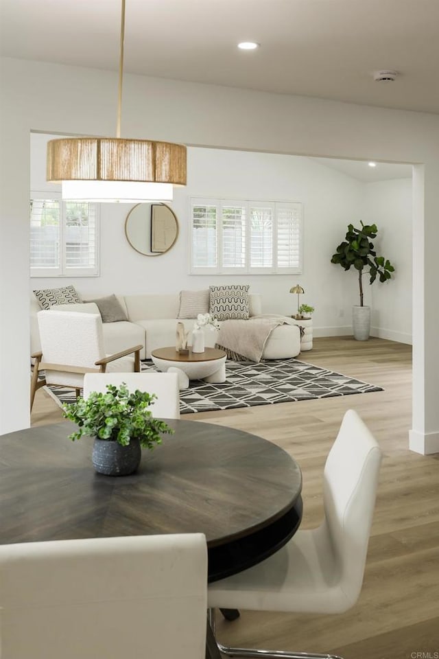 4380 Rolfe Rd, San Diego, CA 92117 - living area with wood finished floors, recessed lighting, and baseboards