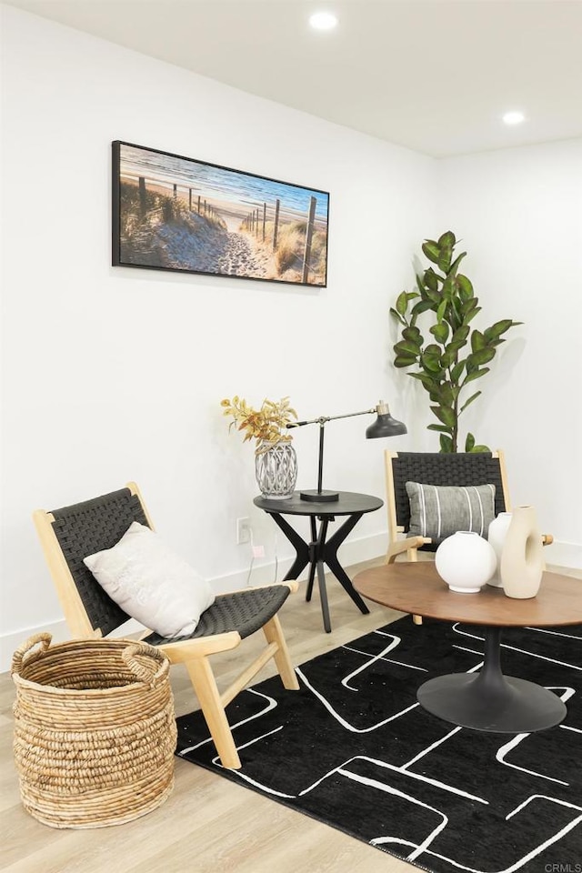 4380 Rolfe Rd, San Diego, CA 92117 - living area with recessed lighting, baseboards, and wood finished floors