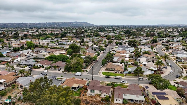 4380 Rolfe Rd, San Diego, CA 92117 - aerial view of property and surrounding area with nearby suburban area and a mountain backdrop