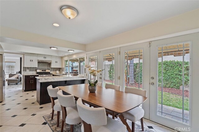 22702 Islamare Ln, Lake Forest, CA 92630 - dining space with light tile patterned floors