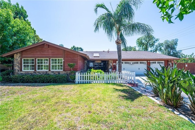 1390 Corona Ave, Norco, CA 92860 - ranch-style house with an attached garage, driveway, and stone siding
