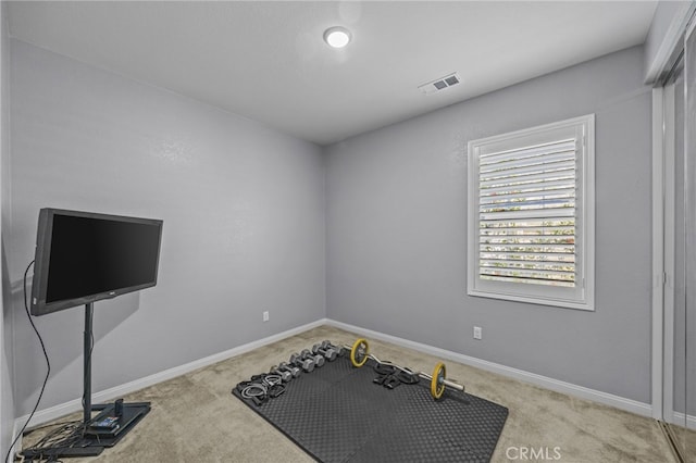 24909 Miners View Ln, Moreno Valley, CA 92557 - exercise area featuring carpet flooring and baseboards