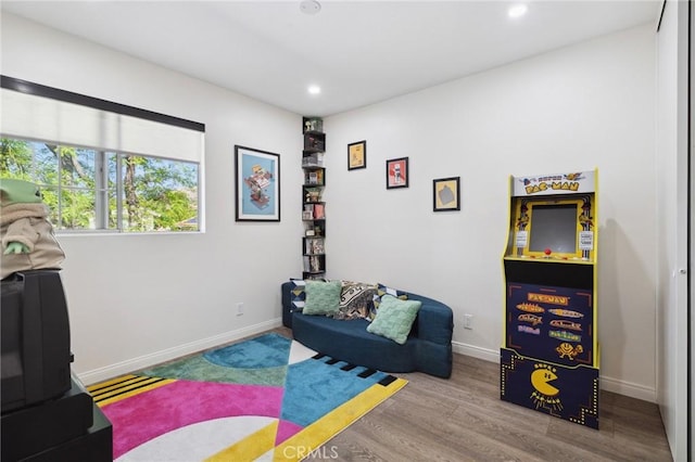 28034 Parkridge Ln, Canyon Country, CA 91387 - playroom featuring recessed lighting and wood finished floors