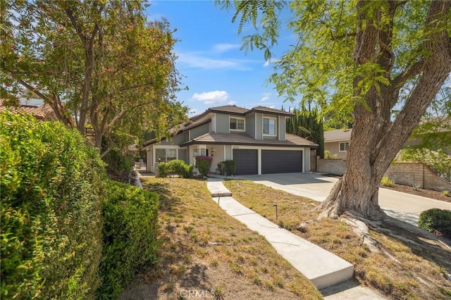 28034 Parkridge Ln, Canyon Country, CA 91387 - view of front of house with driveway and a garage