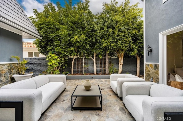 508 Evening Star Ln, Newport Beach, CA 92660 - fenced backyard featuring an outdoor hangout area and a patio area