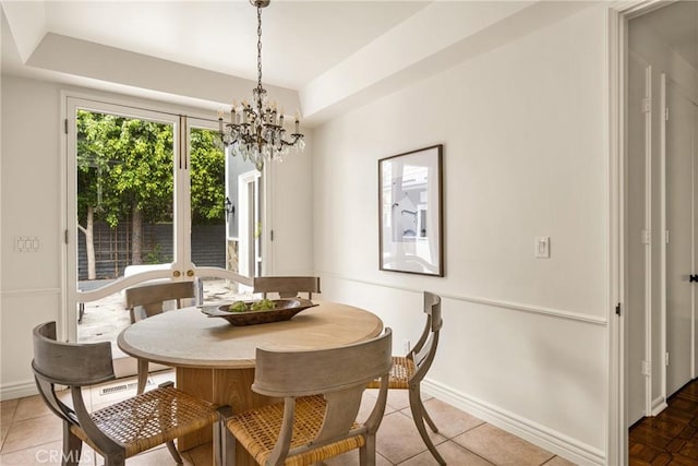 508 Evening Star Ln, Newport Beach, CA 92660 - dining space with a chandelier and baseboards