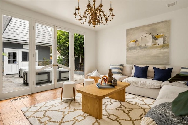 508 Evening Star Ln, Newport Beach, CA 92660 - living room with a chandelier