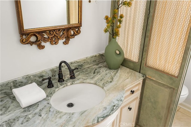 508 Evening Star Ln, Newport Beach, CA 92660 - bathroom featuring vanity, toilet, and tile patterned floors