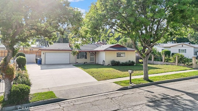 5150 N Berkeley Ave, San Bernardino, CA 92407 - single story home featuring stucco siding, concrete driveway, and an attached garage