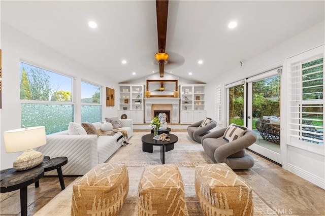 25811 Jamon Ln, Mission Viejo, CA 92691 - living room with a fireplace with raised hearth and recessed lighting