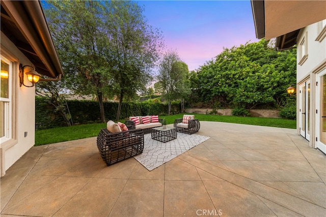 25811 Jamon Ln, Mission Viejo, CA 92691 - fenced backyard featuring outdoor lounge area and a patio area