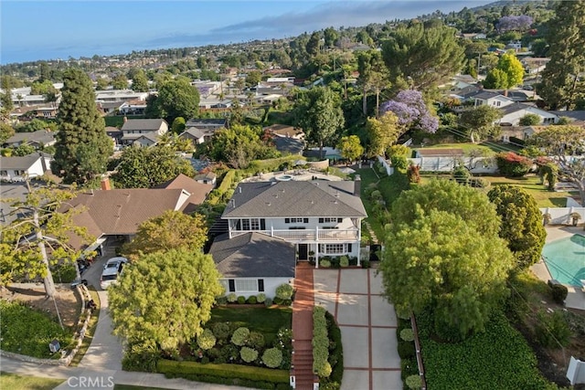 2136 W Gaucho Dr, Rancho Palos Verdes, CA 90275 - aerial view of property and surrounding area with nearby suburban area