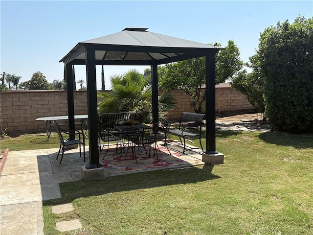2770 Cole Ave, Highland, CA 92346 - view of yard featuring a gazebo and a patio area