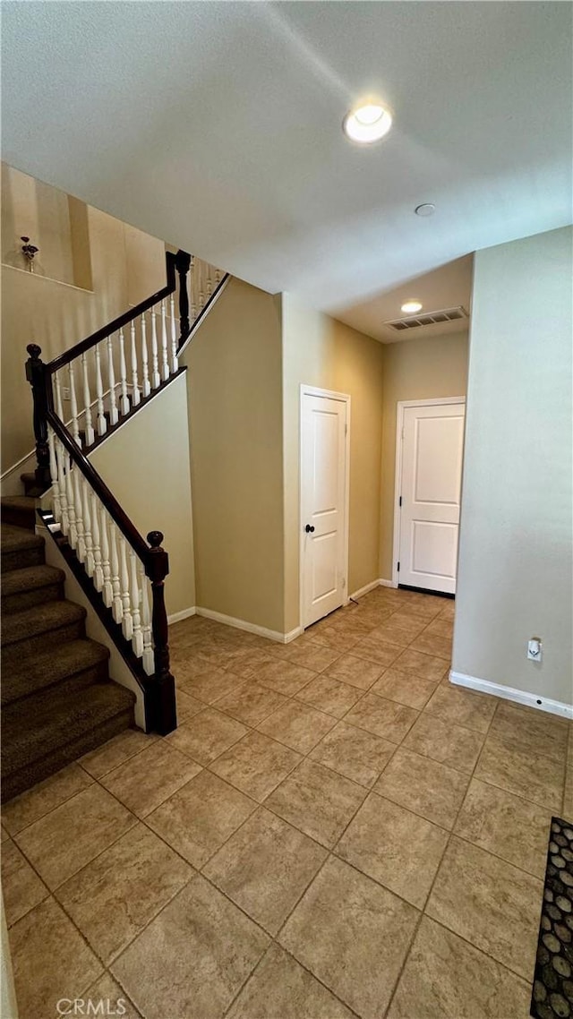 1502 Beacon, Upland, CA 91786 - stairway featuring tile patterned flooring and recessed lighting