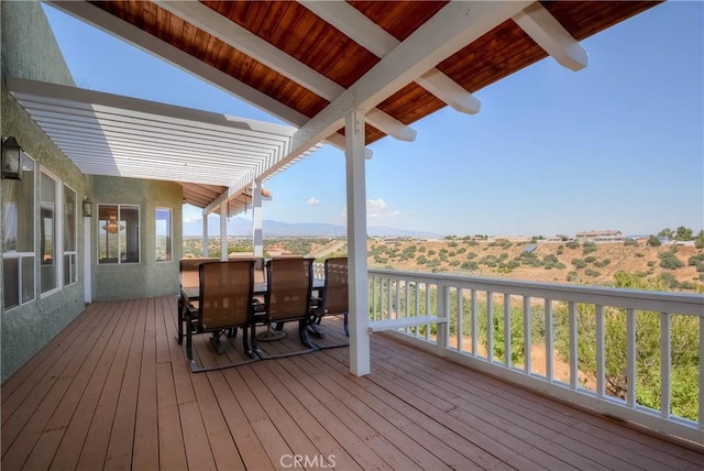 8140 Del Ct, Phelan, CA 92371 - deck featuring outdoor dining space