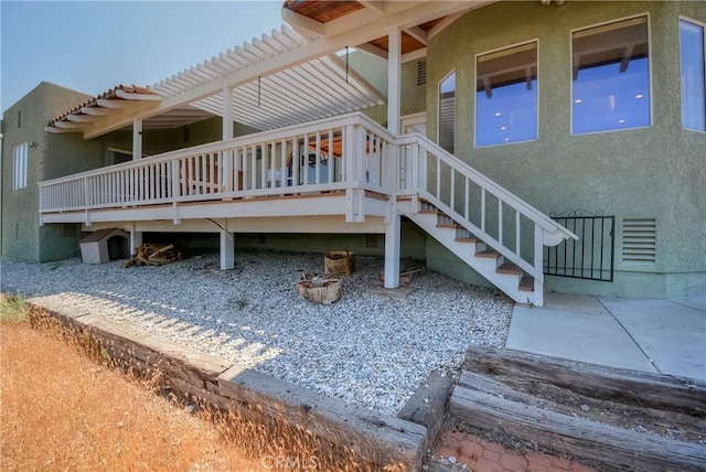 8140 Del Ct, Phelan, CA 92371 - view of patio / terrace featuring a deck
