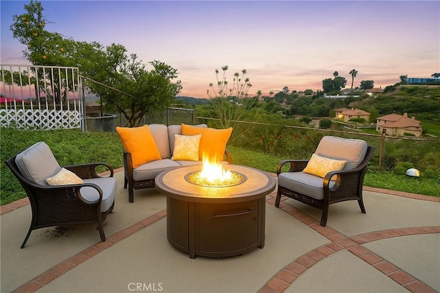 27990 Beechgate Dr, Rancho Palos Verdes, CA 90275 - view of patio featuring an outdoor fire pit