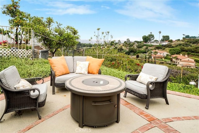 27990 Beechgate Dr, Rancho Palos Verdes, CA 90275 - view of patio / terrace with a fire pit