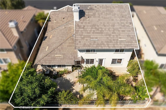 16848 Morning Glory Ct, Chino Hills, CA 91709 - aerial view of property and surrounding area with property parcel outlined
