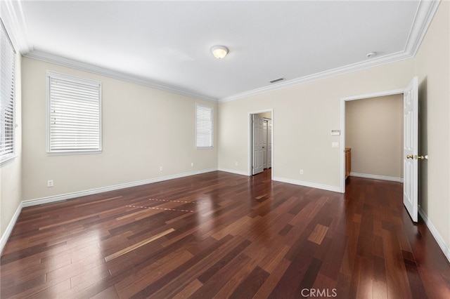 16848 Morning Glory Ct, Chino Hills, CA 91709 - empty room with crown molding, wood finished floors, and baseboards