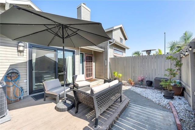 1844 W Falmouth Ave Unit 5, Anaheim, CA 92801 - wooden deck with outdoor lounge area