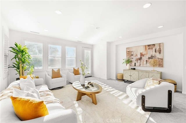 20010 Livorno Ln, Yorba Linda, CA 92886 - living area with carpet flooring, recessed lighting, and baseboards