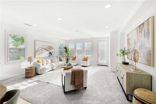 20010 Livorno Ln, Yorba Linda, CA 92886 - living area with light colored carpet, baseboards, and recessed lighting