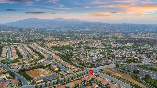 20010 Livorno Ln, Yorba Linda, CA 92886 - aerial overview of property's location with mountains