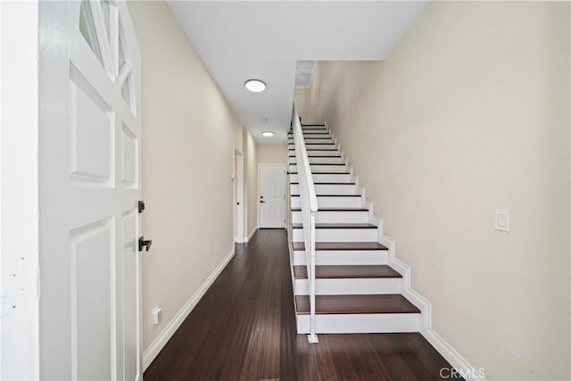 1845 Plaza Del Amo Unit C, Torrance, CA 90501 - stairway featuring hardwood / wood-style flooring and recessed lighting