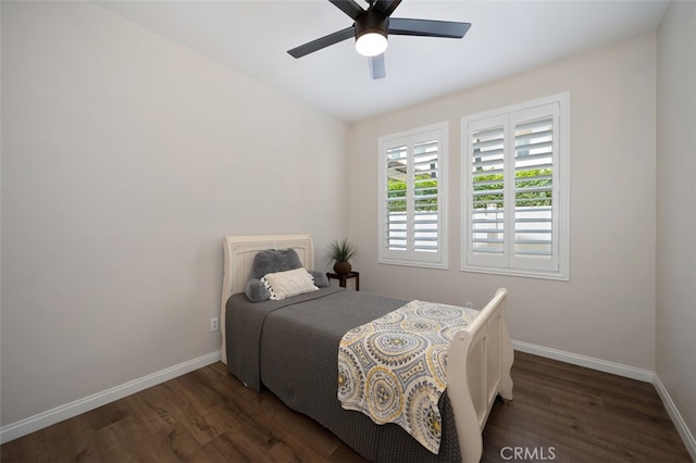 28978 Williston Ct, Temecula, CA 92591 - bedroom featuring dark wood-style flooring and a ceiling fan