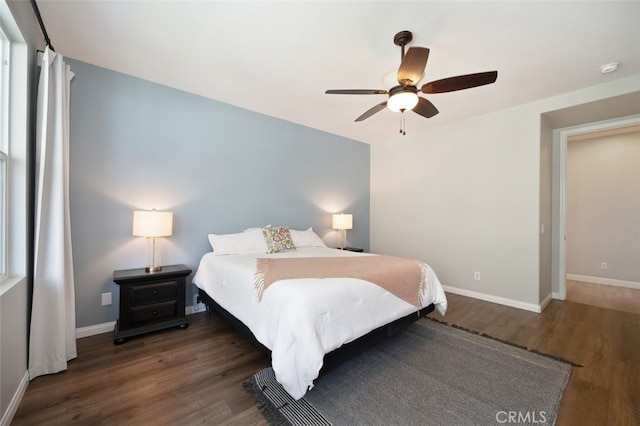 28978 Williston Ct, Temecula, CA 92591 - bedroom with wood finished floors and a ceiling fan