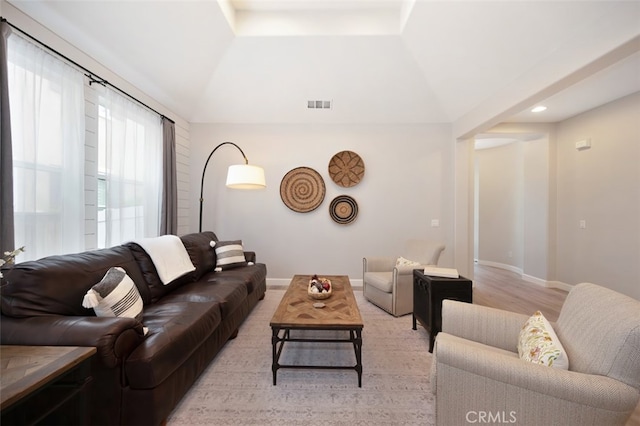 28978 Williston Ct, Temecula, CA 92591 - living area with light wood-style flooring and vaulted ceiling