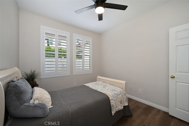 28978 Williston Ct, Temecula, CA 92591 - bedroom featuring dark wood-style floors and ceiling fan