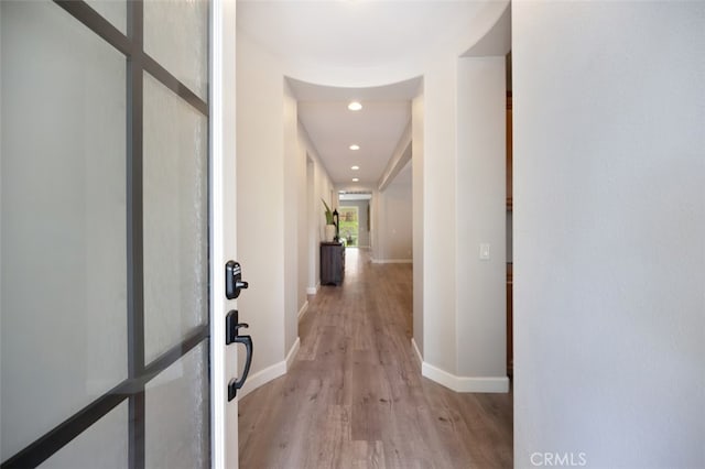 28978 Williston Ct, Temecula, CA 92591 - hall featuring light wood-style flooring and recessed lighting