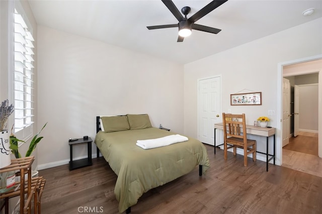 28978 Williston Ct, Temecula, CA 92591 - bedroom featuring wood finished floors and a ceiling fan