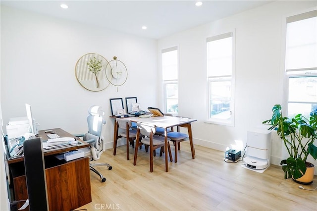 137 Saint Francis St Unit A, San Gabriel, CA 91776 - office space featuring light wood-style flooring and recessed lighting