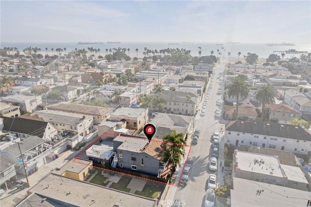108 Bennett Ave, Long Beach, CA 90803 - aerial view of property's location featuring a nearby body of water and property parcel outlined