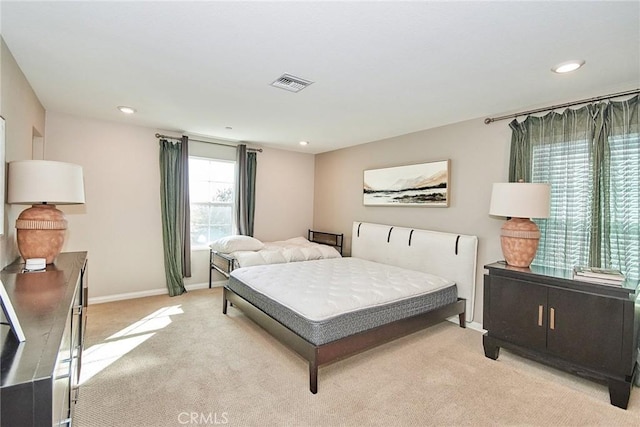 3430 E Foxglove Way, Ontario, CA 91761 - bedroom with light colored carpet, baseboards, and recessed lighting