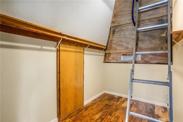 6429 Cedar Ave, Angelus Oaks, CA 92305 - spacious closet featuring wood finished floors