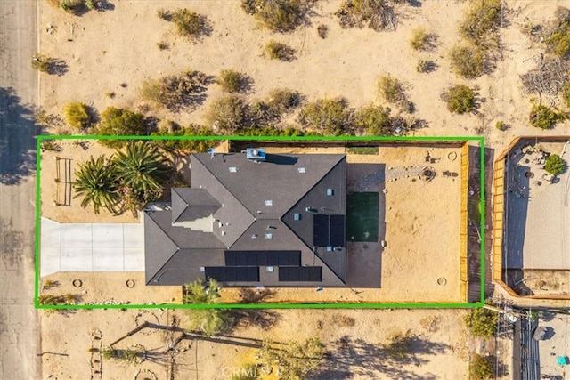 7415 Saladin Ave Unit 29, Palms, CA 92277 - aerial view of property and surrounding area featuring property parcel outlined