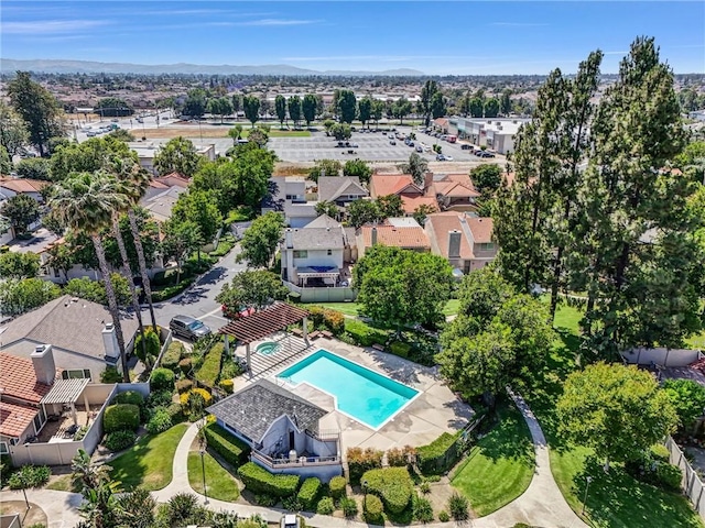 2940 Cherry Way, Ontario, CA 91761 - aerial view of a pool area