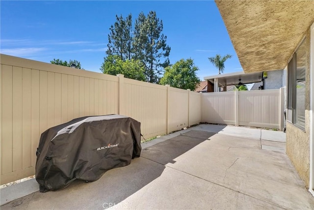 2940 Cherry Way, Ontario, CA 91761 - fenced backyard with a patio and grilling area
