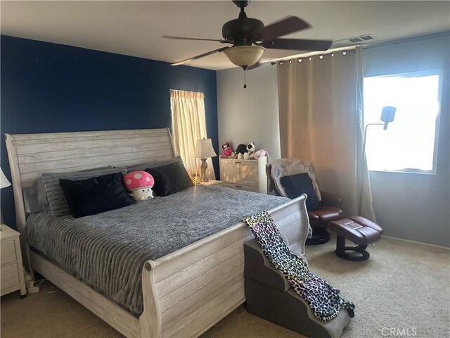 1538 Regents St, Lancaster, CA 93534 - bedroom with carpet flooring and a ceiling fan