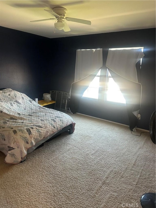 1538 Regents St, Lancaster, CA 93534 - bedroom with carpet floors and ceiling fan