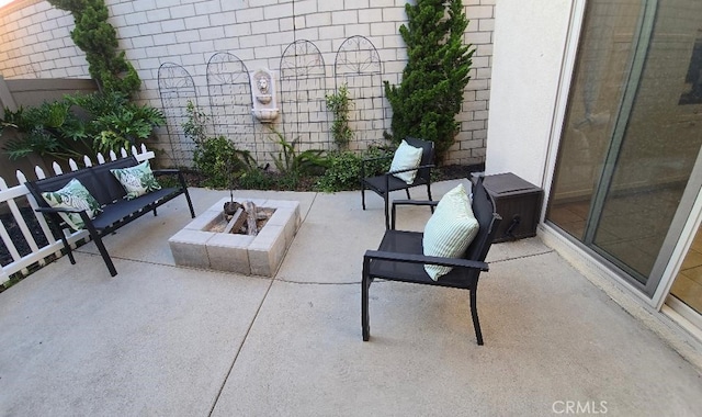 14332 Hibiscus Ct, Westminster, CA 92683 - view of patio / terrace featuring a fire pit