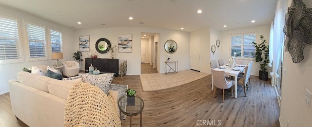 14332 Hibiscus Ct, Westminster, CA 92683 - living area with wood finished floors and recessed lighting