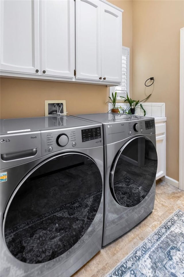 3475 Paseo Verde Ave, Merced, CA 95348 - washroom featuring washer and clothes dryer and cabinet space