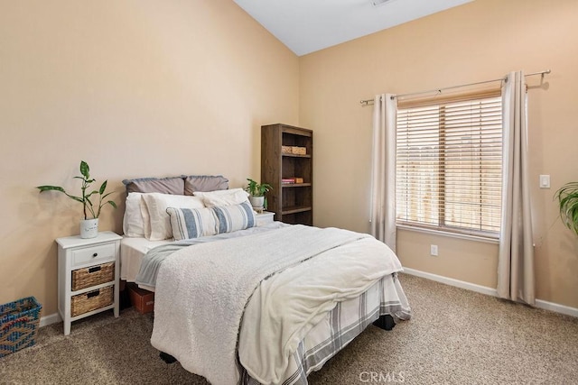 3475 Paseo Verde Ave, Merced, CA 95348 - bedroom featuring carpet, baseboards, and vaulted ceiling