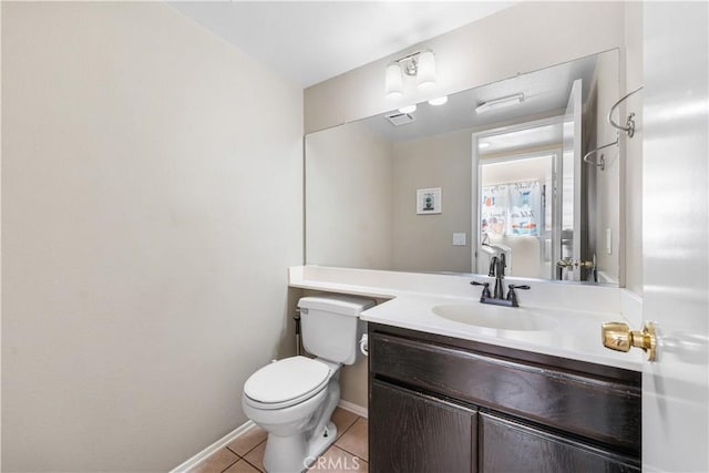 37398 Harrow Ct, Palmdale, CA 93550 - half bathroom with tile patterned flooring and vanity